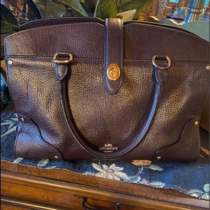 COACH Mercer 30 Satchel Oxblood